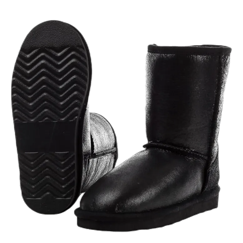 Nona Sheepskin Fleece Lined Black