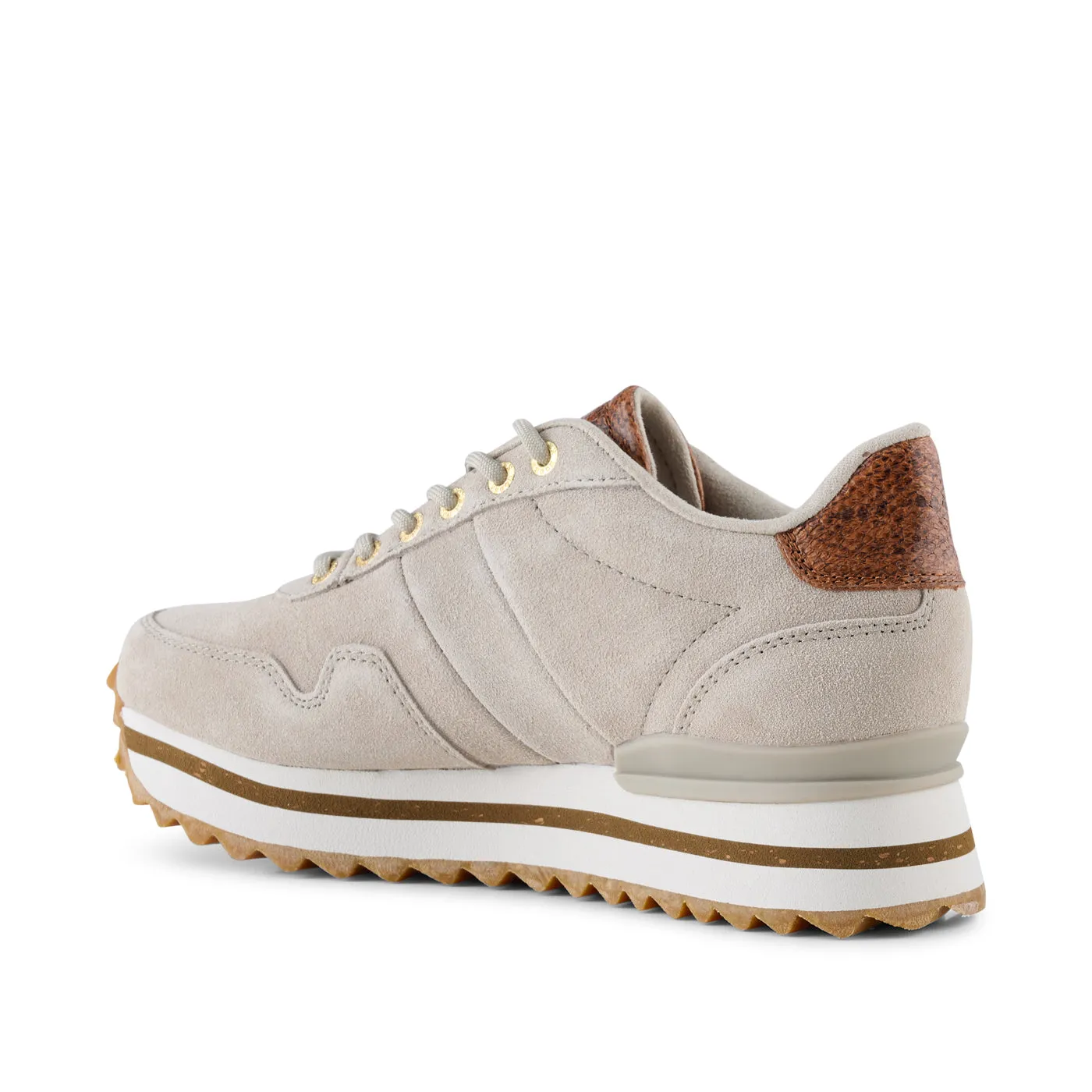 Nora III Suede Plateau - Grey Feather