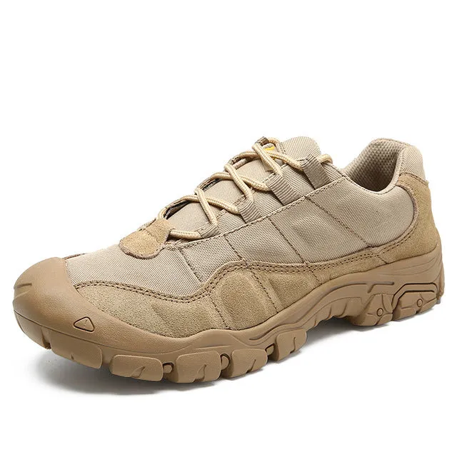 Outdoor Men Hiking Shoes Waterproof Breathable Tactical Combat Army Boots Desert Training Sneakers Anti-Slip Trekking Shoes