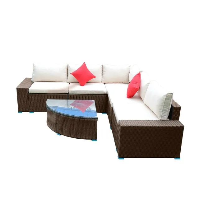 Panana 7 Piece Large Outdoor Sectional Set
