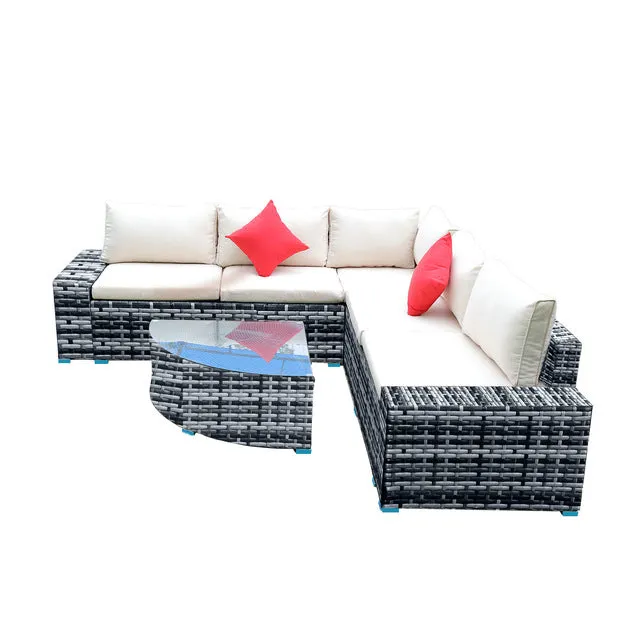Panana 7 Piece Large Outdoor Sectional Set