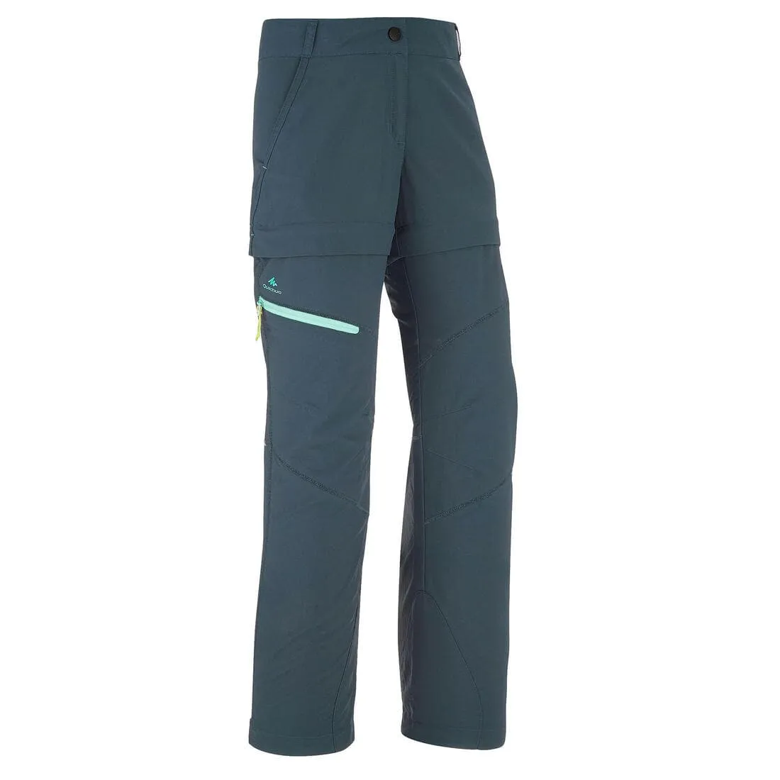 Pantalon de randonnée modulable - MH500 noir Enfant 7-15 ans