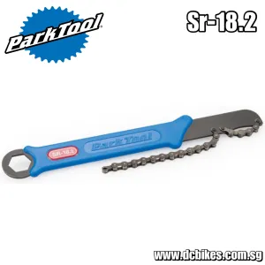 Park Tool SR-18.2 Chain Whip & Freewheel Fixed Gear Sprocket Single Speed Cassette Remover For 1/8" Cogs Wrench Tool