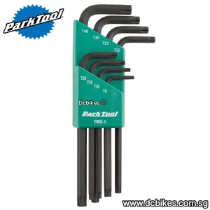 Park Tool TWS-1 Stat Torx Allen Key Wrench Set Size: T9 | T10 | T20 | T25 | T27 | T30 | T40