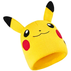 Pokemon Beanie Hat for Kids Anime Warm Knitted Winter Hat Pikachu Gengar Eeevee for School Travel Days Out Cosy Gifts for Gamers