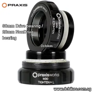 Praxis Works 30mm Drive 28mm NonDrive M30 68mm | 73mm BSA Threaded Bottom Bracket BB