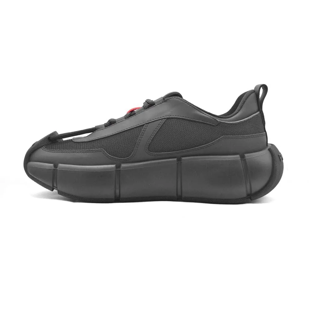 Premium Black  Mesh & Elegant  Sneakers For Men