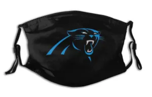 Print Football Personalized Carolina Panthers Adult Dust Mask With Filters PM 2.5