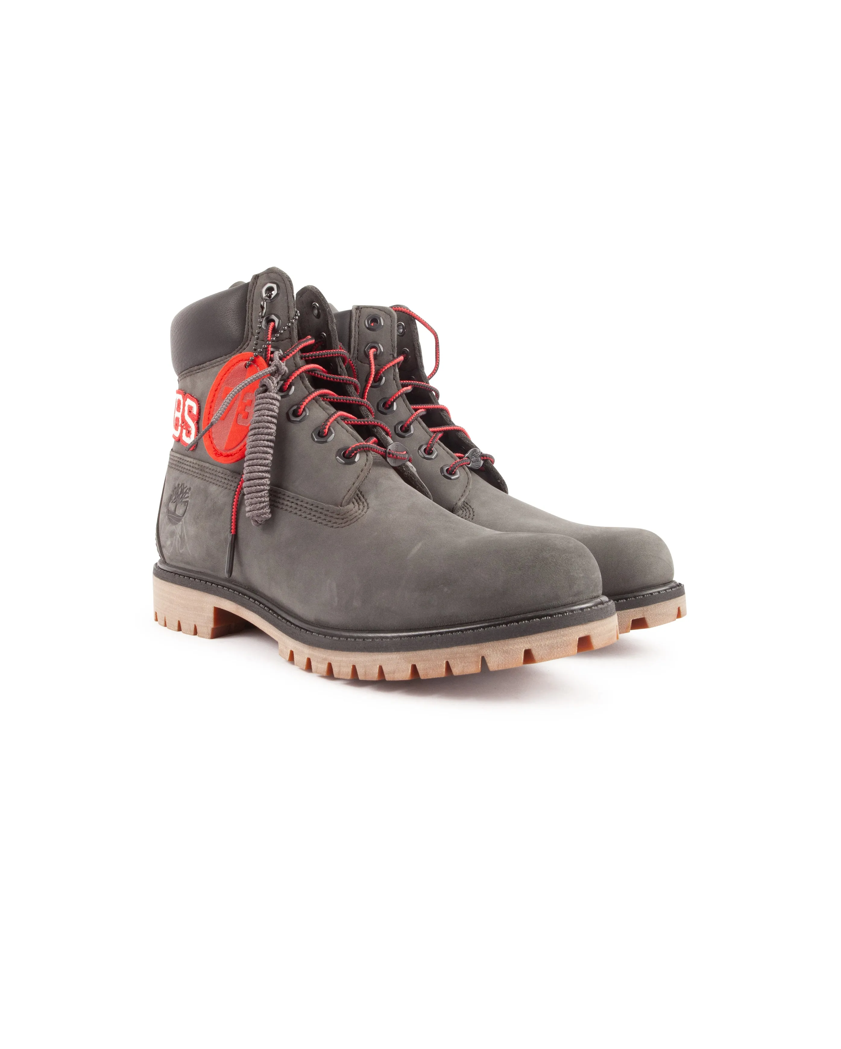 PRM 6in Lace Waterproof Boot Dark Grey Nubuck
