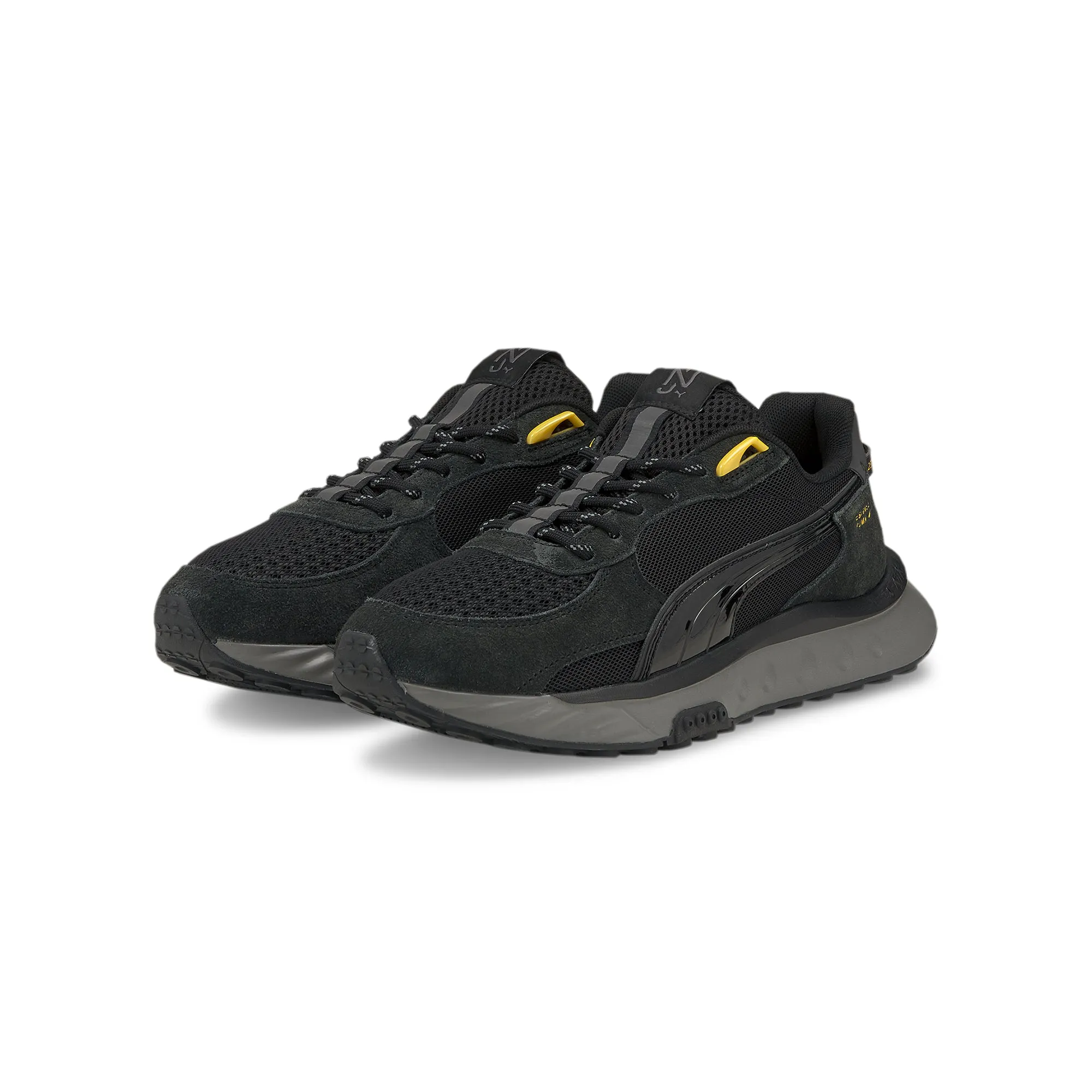 Puma Mens Wild Rider Blk NJR Shoes 'Puma Black'