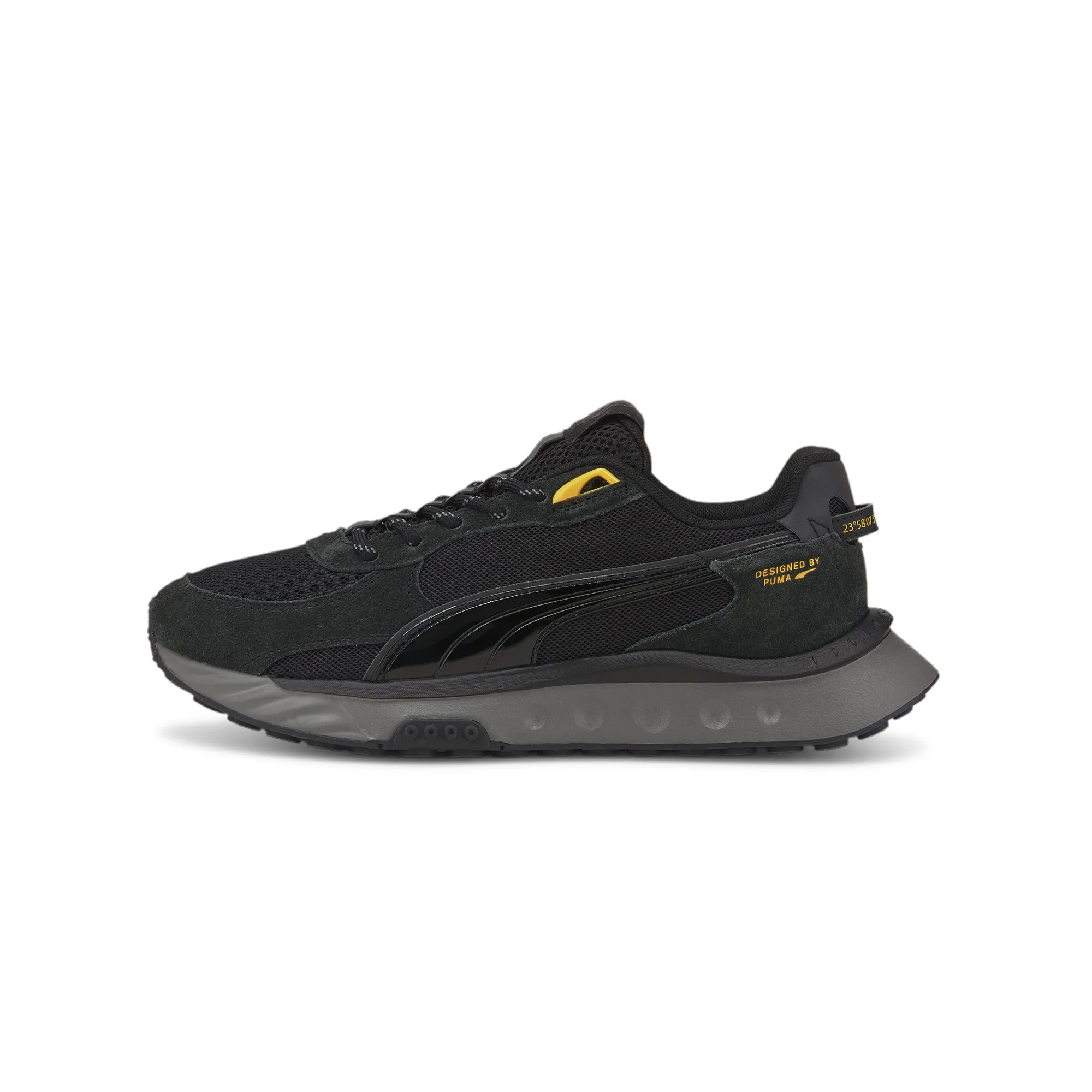 Puma Mens Wild Rider Blk NJR Shoes 'Puma Black'