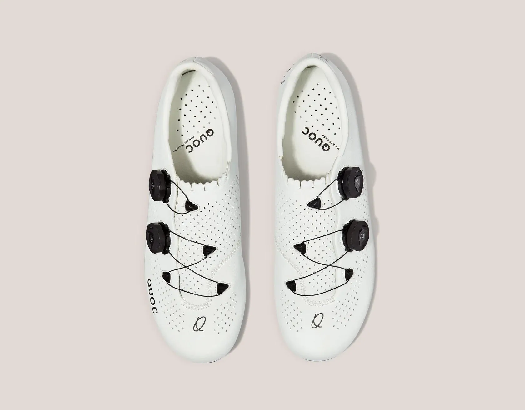 Quoc Mono2 White Road Cycling Shoes