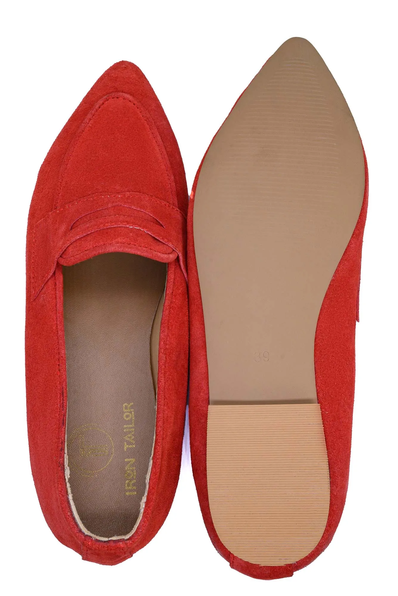 Red Suede Loafer