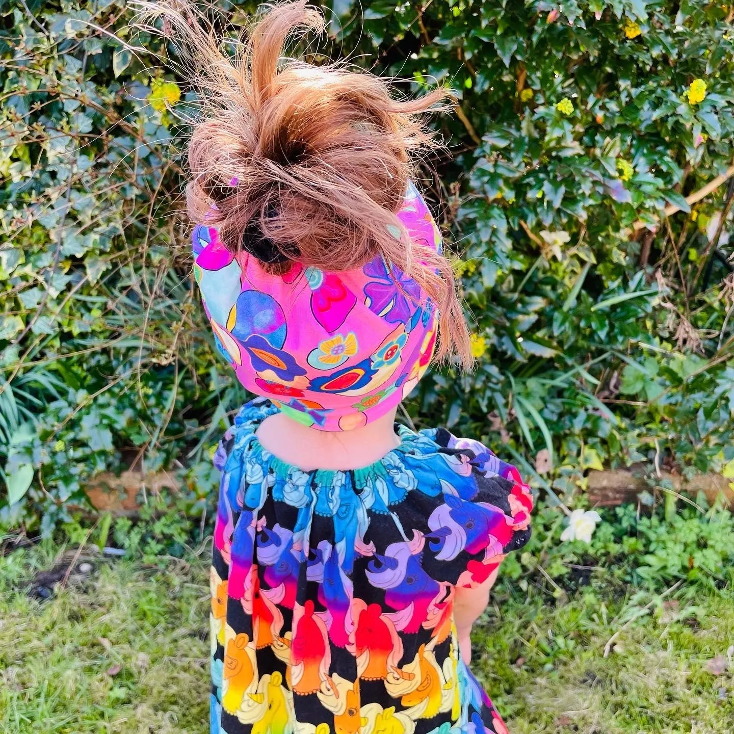Reversible Peaked Messy Bun Beanie Hats