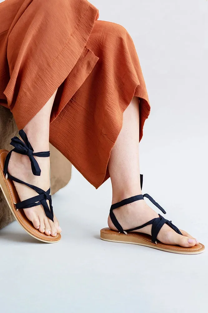 Ribbon Sandal Base Black