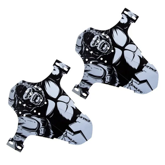 Richbit 2 Pcs Road Bike Fender Mountain Bicycle Fender Front Rear Mudguard Road Cycling Mountain Front Rear MTB Fender 2 pcs