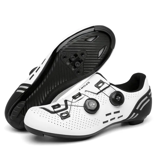 Road Cycling Shoes White Professional Mountain Bike Sneakers Sneakers