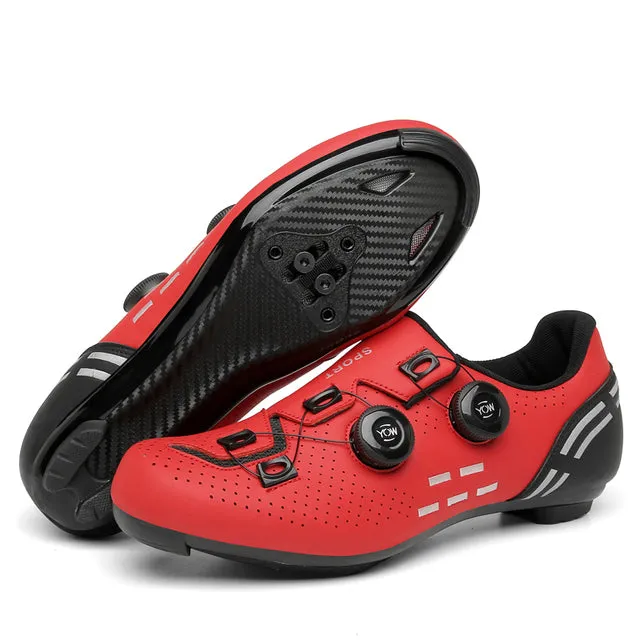 Road Cycling Shoes White Professional Mountain Bike Sneakers Sneakers