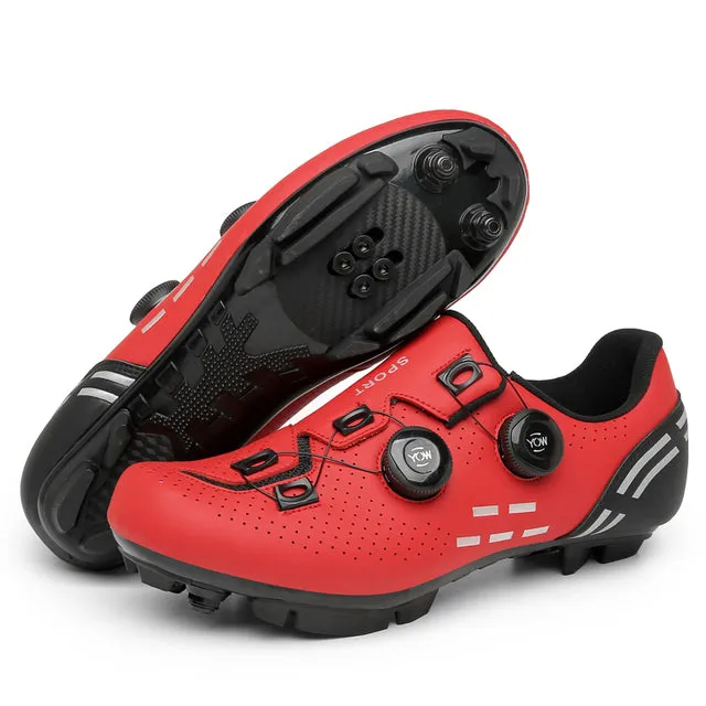 Road Cycling Shoes White Professional Mountain Bike Sneakers Sneakers