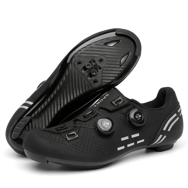 Road Cycling Shoes White Professional Mountain Bike Sneakers Sneakers