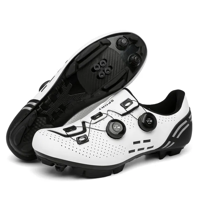Road Cycling Shoes White Professional Mountain Bike Sneakers Sneakers