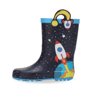 Rocket Toddler Kids  Rubber Rain Boots