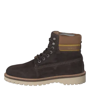 Roden Mid Lace Boot Dk Brown toffee