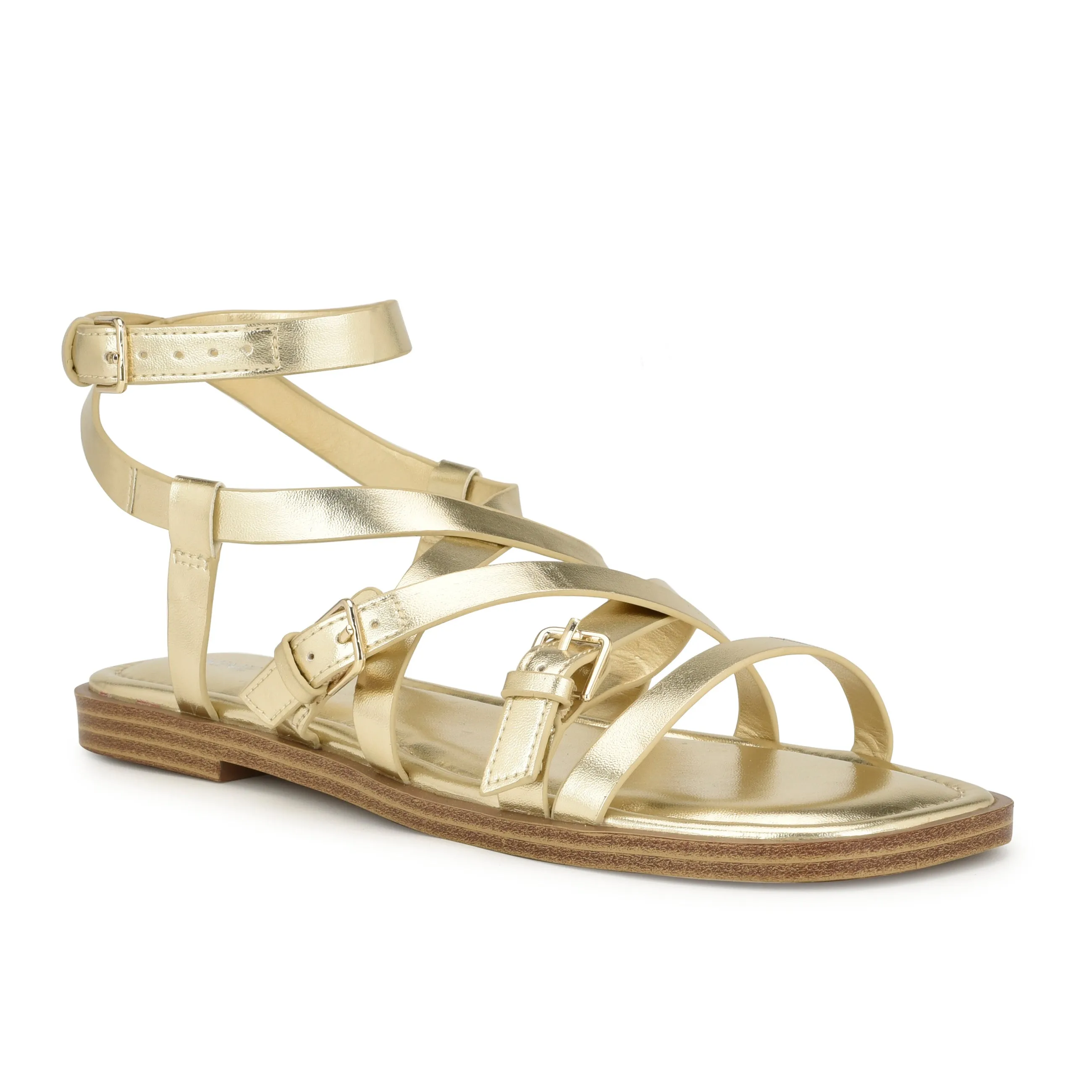 Rulen Flat Strappy Sandals