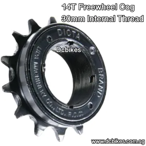 Salt Black Freewheel Threaded Sprocket Cog - 14T / 16T - Right Hand Drive