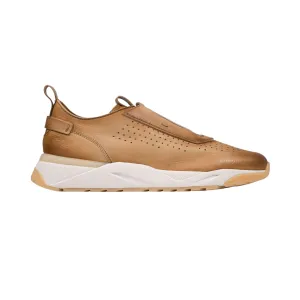 Santoni Men's Leather Beige Sneaker