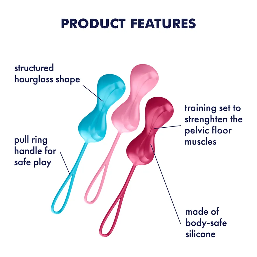Satisfyer Set Of 3 Orgasm Balls With Moving Inner Balls