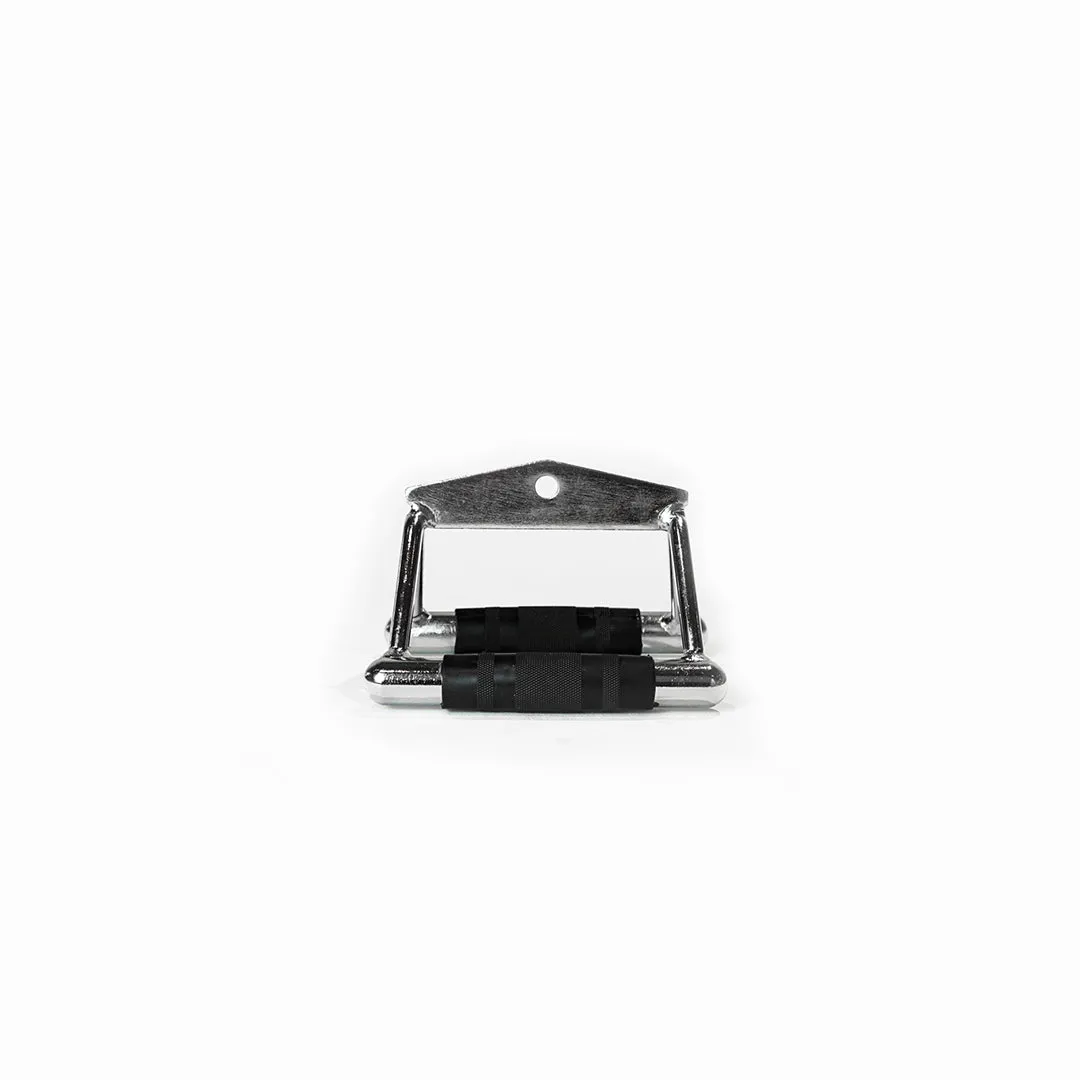Seated Cable Row V-Bar - Rubber Handle | Cable Attachment