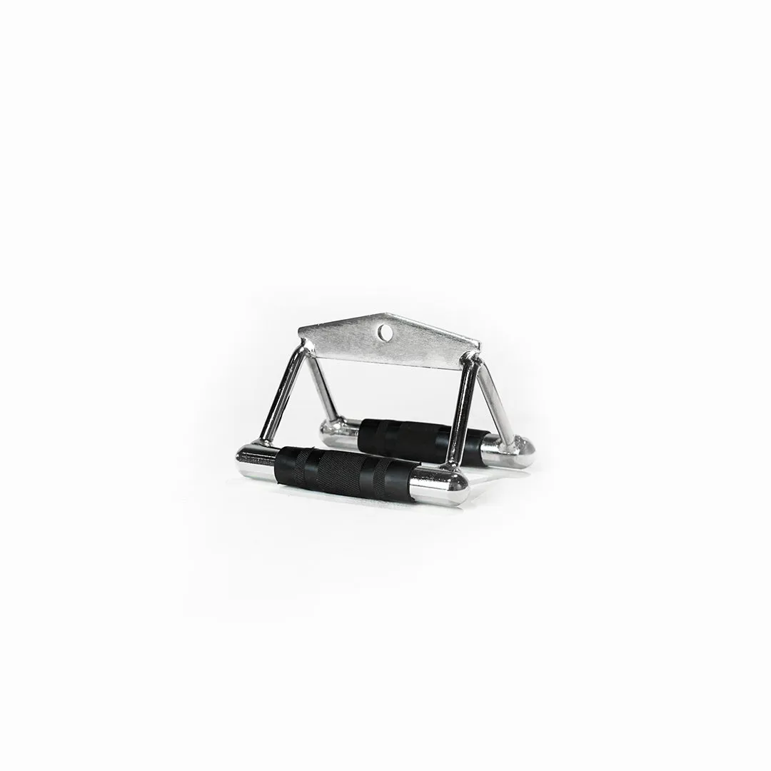 Seated Cable Row V-Bar - Rubber Handle | Cable Attachment