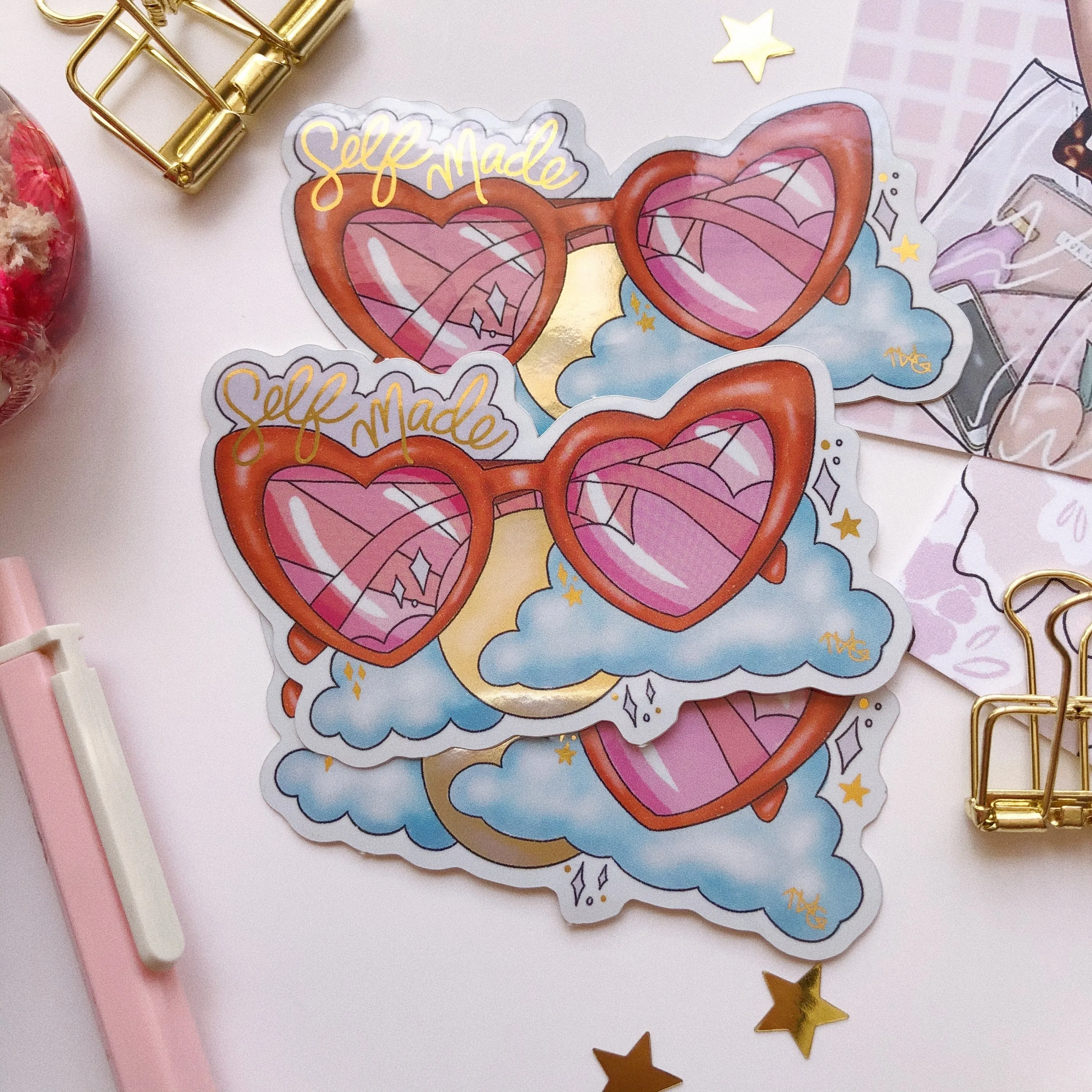 Self Made Sunnies - Die Cut Sticker
