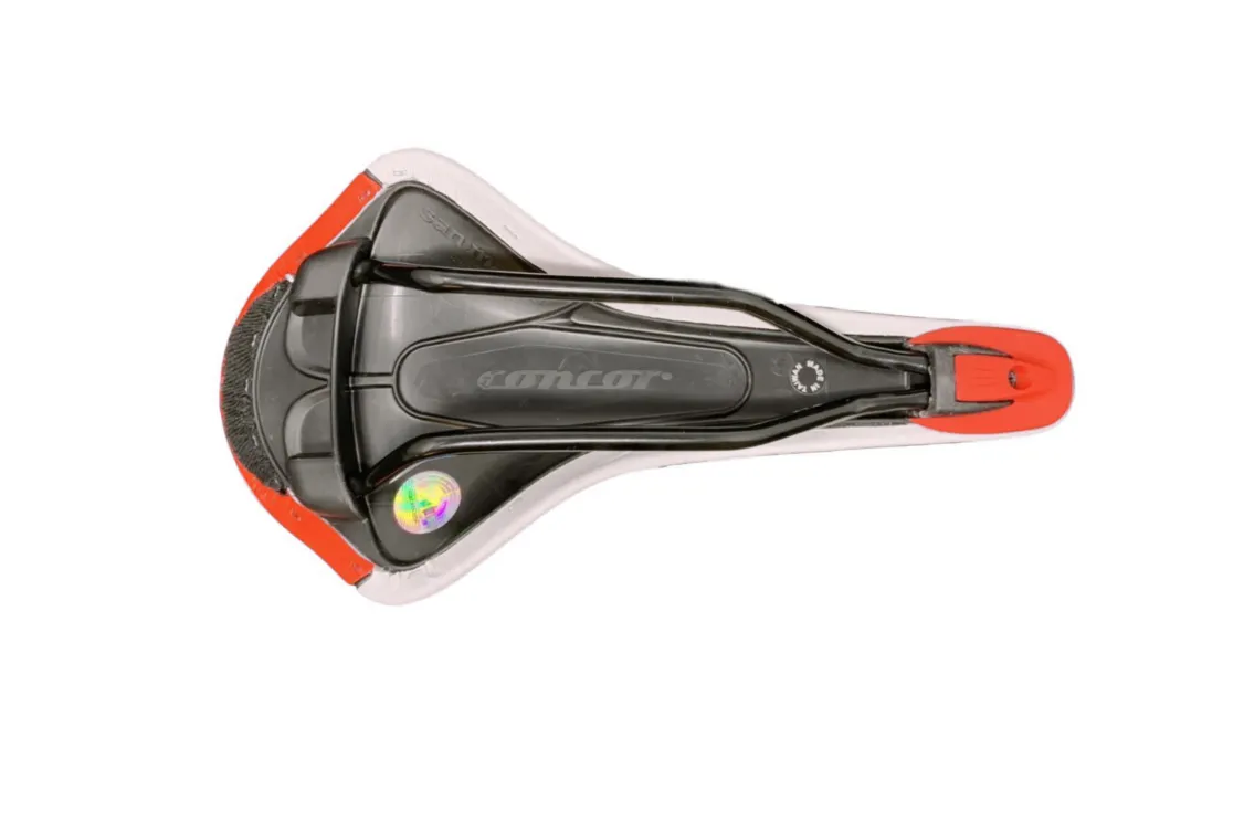 Selle San Marco Concor Lightweight Racing / Road Saddle - Red & White