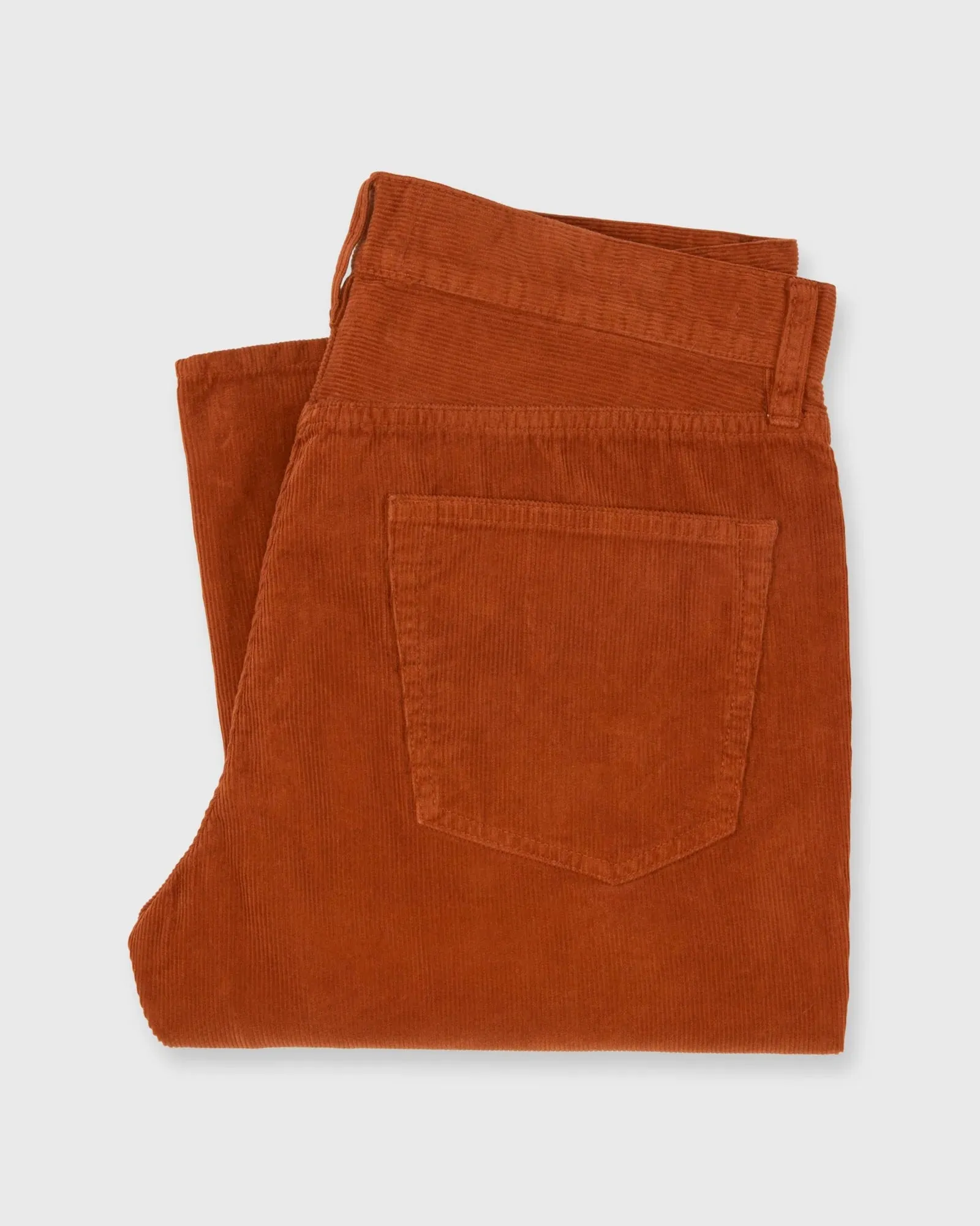 SID MASHBURN SLIM STRAIGHT 5-POCKET PANT IN GINGER CORDUROY