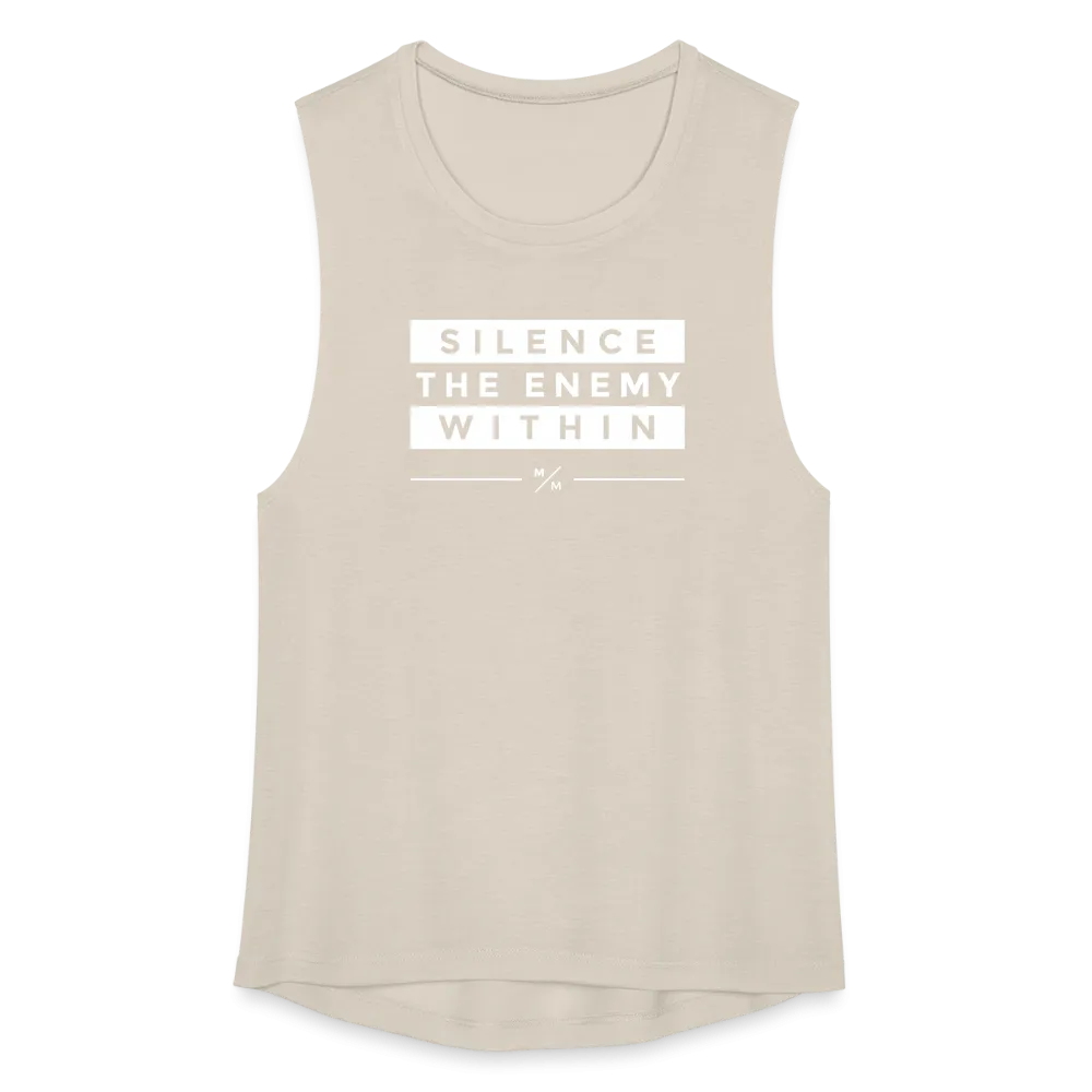 Silence the Enemy- Women's Flowy Muscle Tank