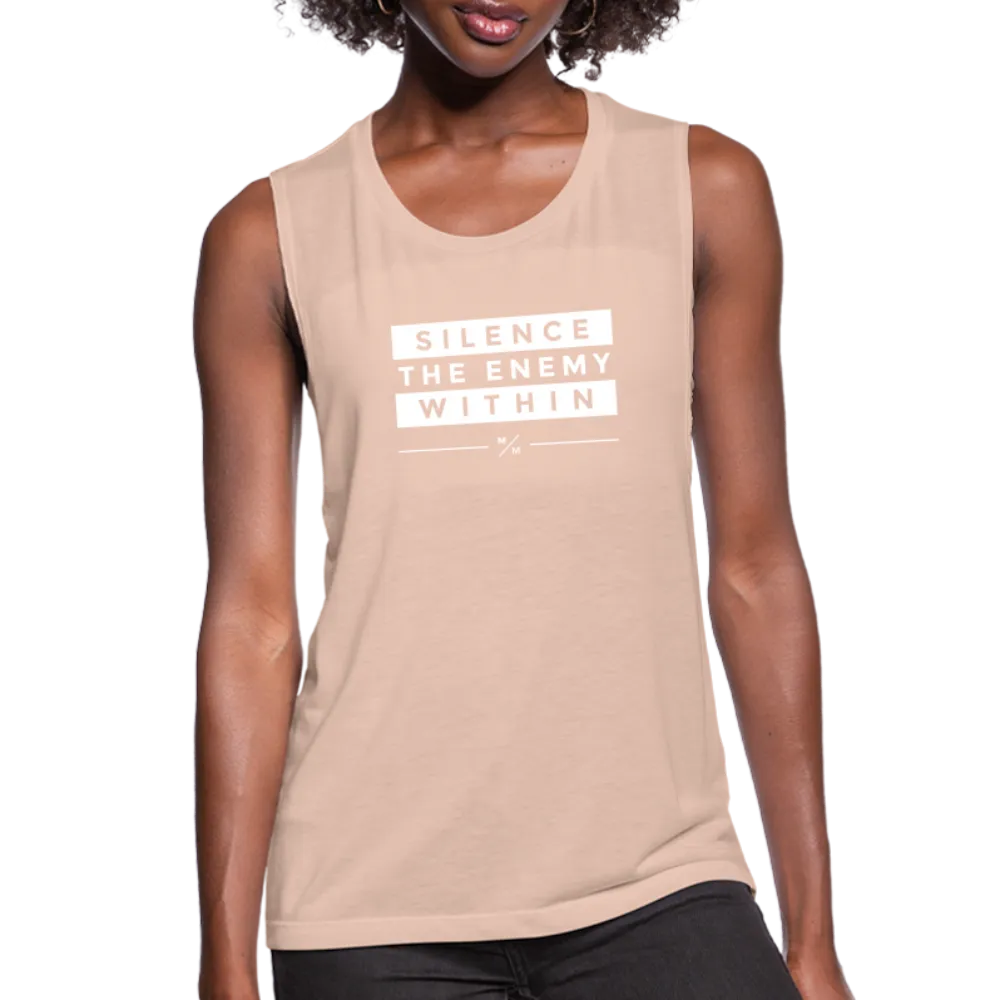 Silence the Enemy- Women's Flowy Muscle Tank