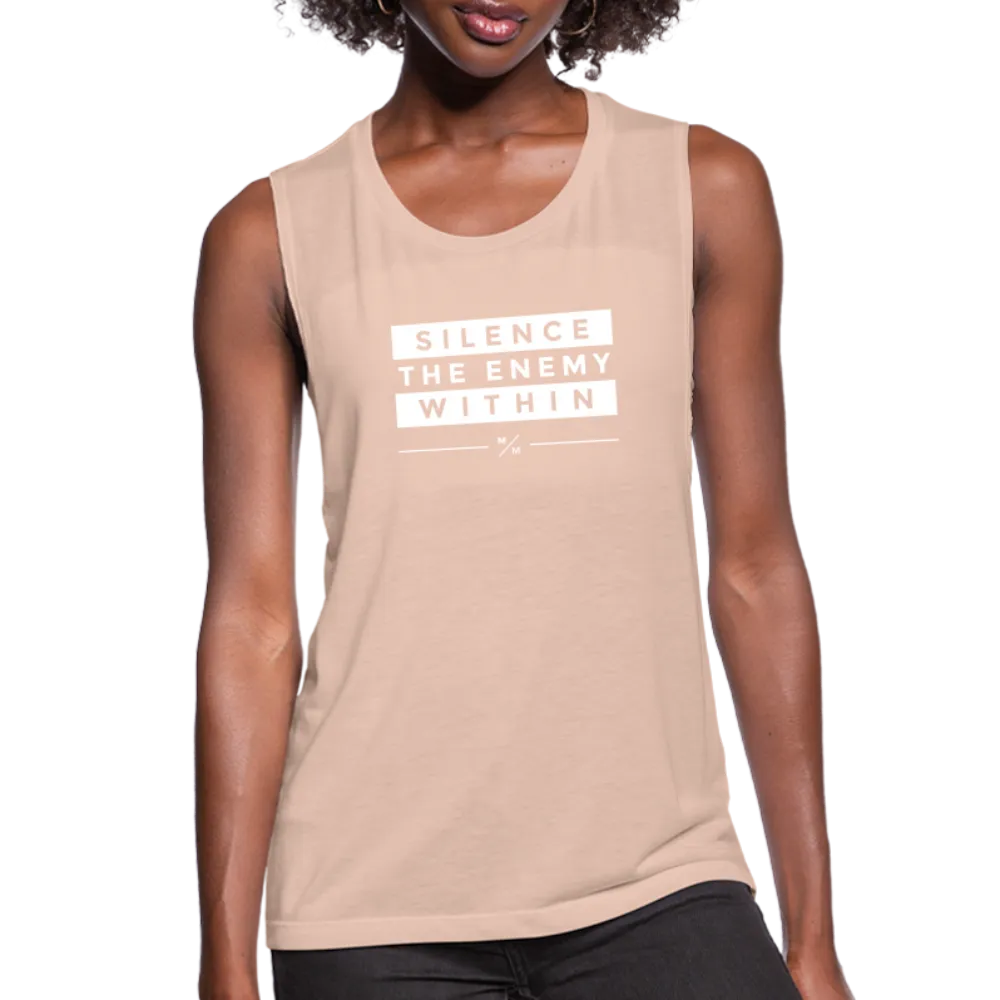 Silence the Enemy- Women's Flowy Muscle Tank
