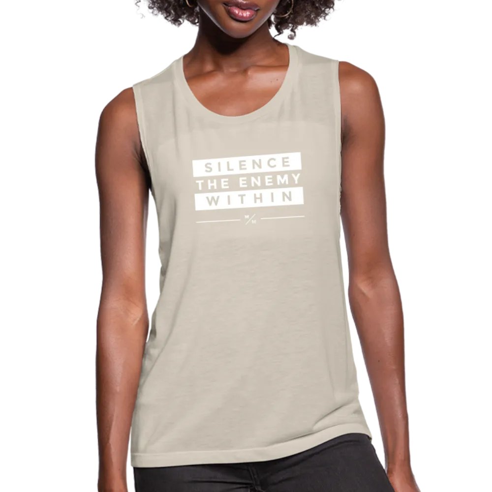 Silence the Enemy- Women's Flowy Muscle Tank