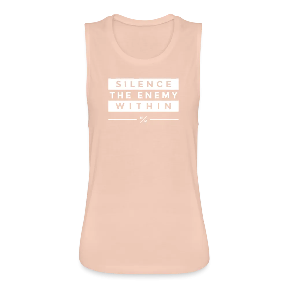 Silence the Enemy- Women's Flowy Muscle Tank