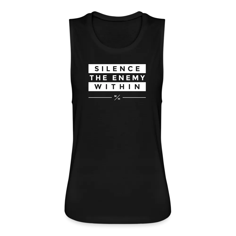 Silence the Enemy- Women's Flowy Muscle Tank