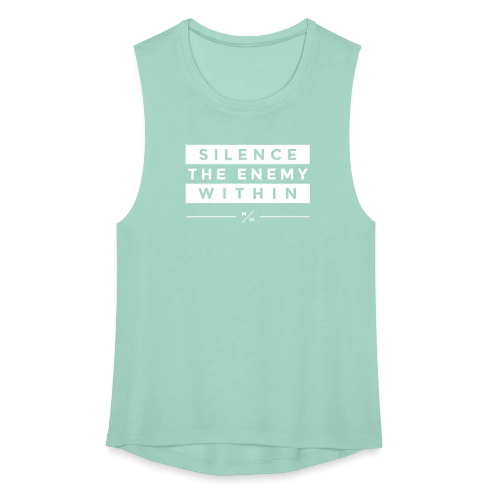 Silence the Enemy- Women's Flowy Muscle Tank