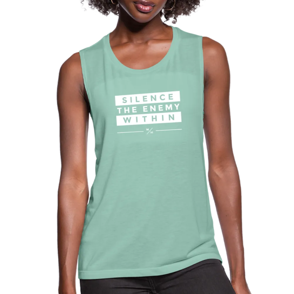 Silence the Enemy- Women's Flowy Muscle Tank