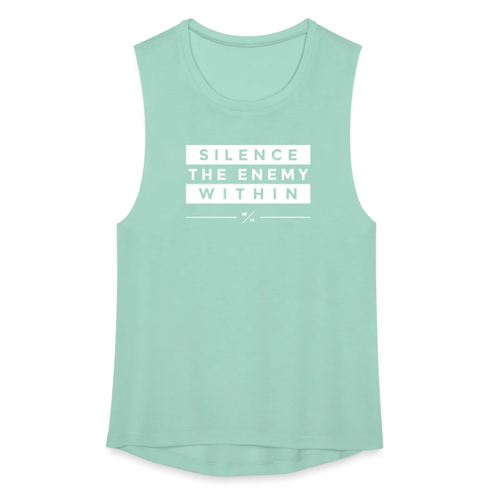 Silence the Enemy- Women's Flowy Muscle Tank