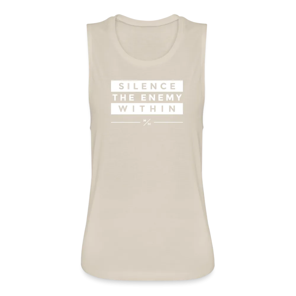 Silence the Enemy- Women's Flowy Muscle Tank
