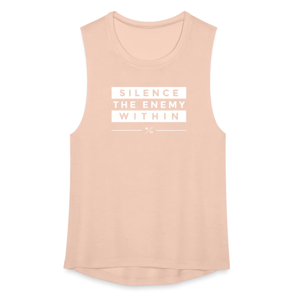Silence the Enemy- Women's Flowy Muscle Tank