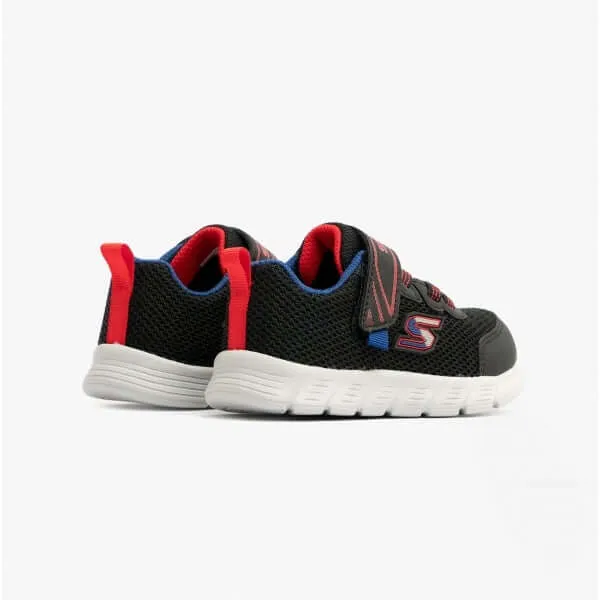 Skechers 407305N/BKRB COMFY FLEX - MINI TRAINER Boys Trainers Black