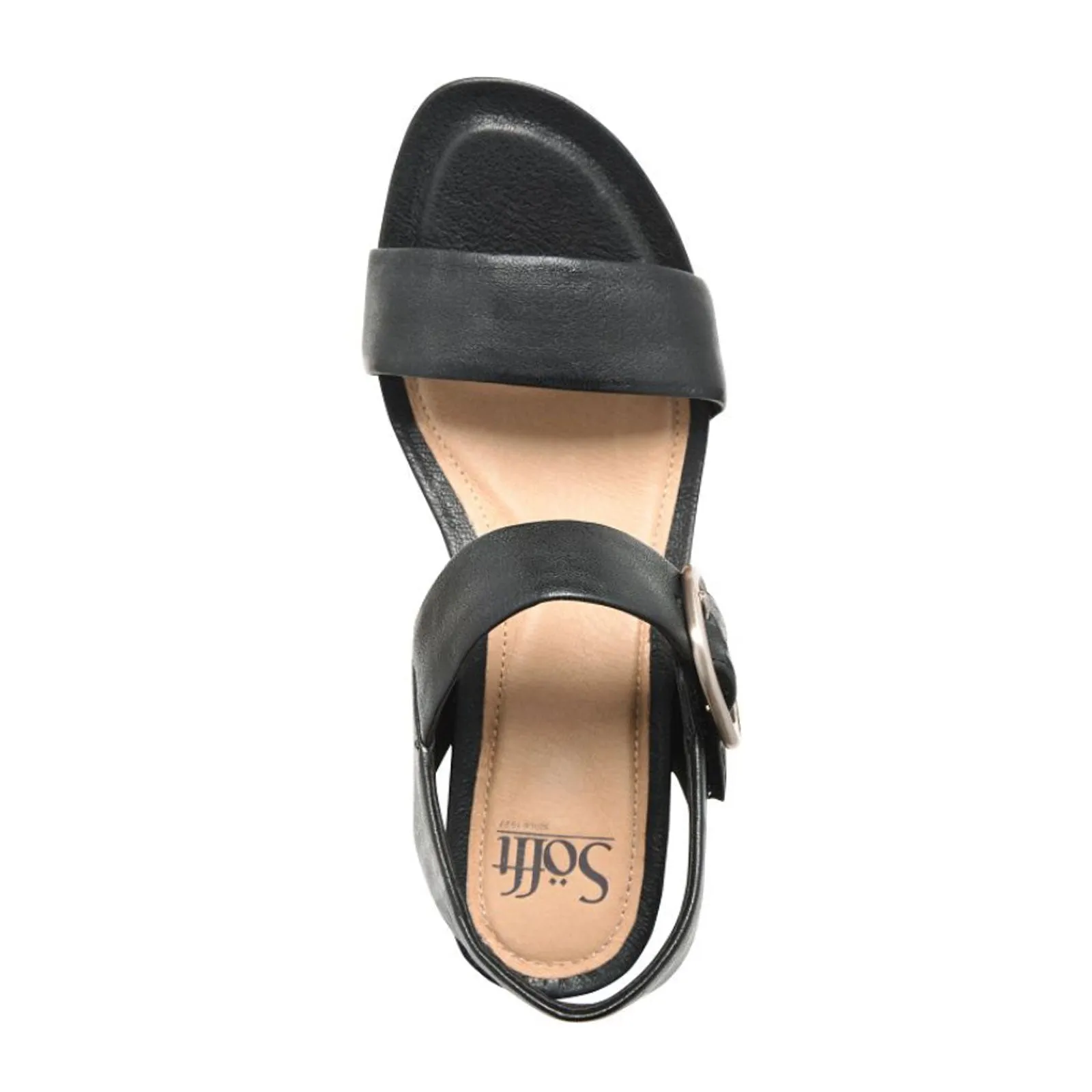 Sofft Vaya Wedge Sandal (Women) - Black