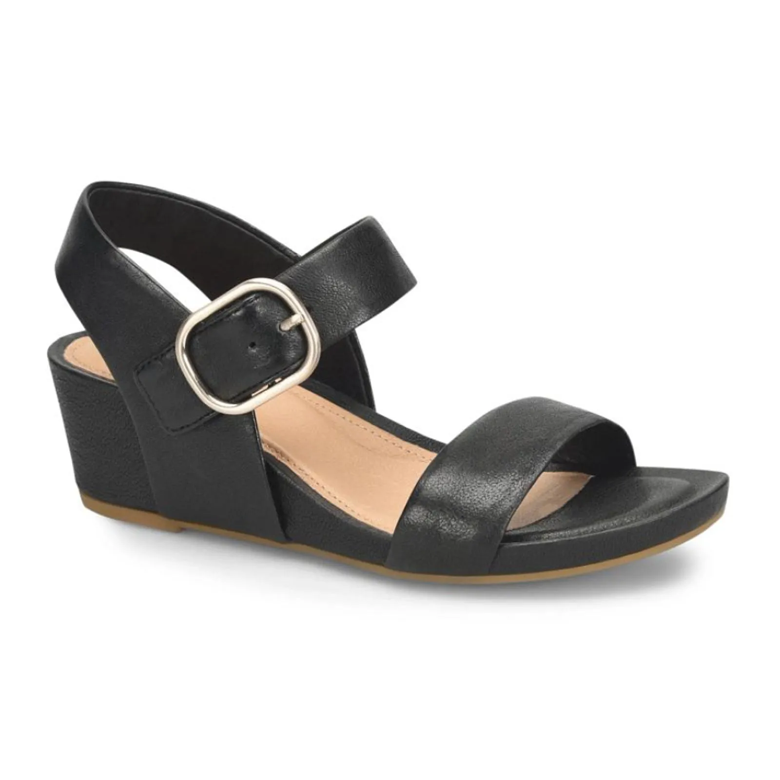 Sofft Vaya Wedge Sandal (Women) - Black